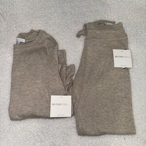 New with tags! Beyond Yoga, Athleisure Set, Long Sleeve Pullover and Midi Jogger